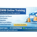 SAP EWM Online Training in India with real-time warehouse management projects and live instructor